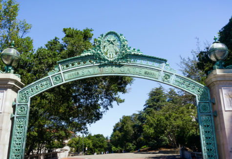 Historic Sather Gate at the University of California at Berkley.