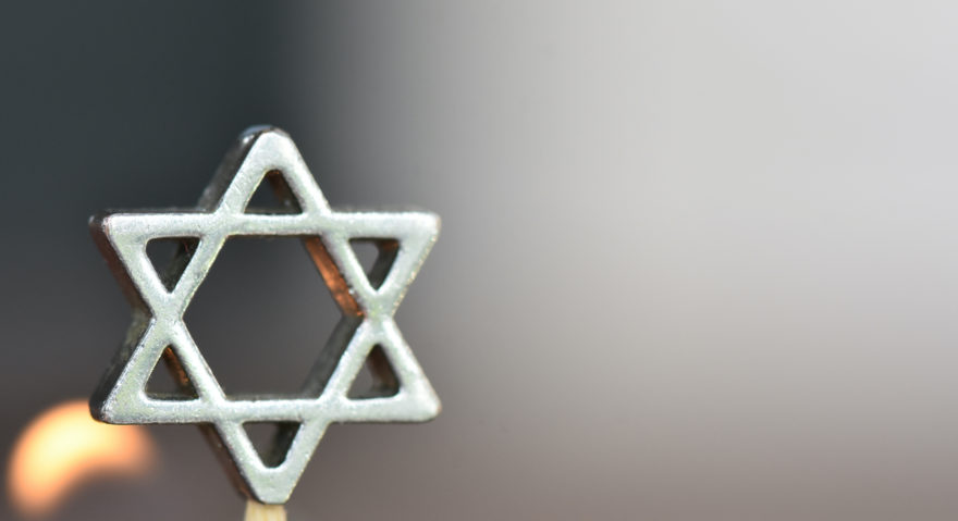 A metal six-pointed 'Star-of-David'.